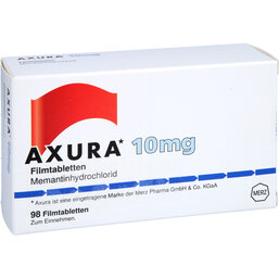Abbildung: Axura 10 mg Filmtabletten 98 St, Filmtabletten PZN 07415218