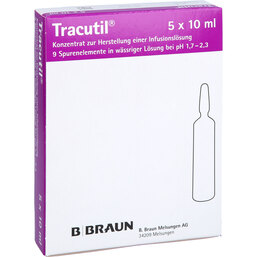 Abbildung: Tracutil Infusionslösungskonzentrat 5X10 ml, Infusionslösungskonzentrat PZN 07419624