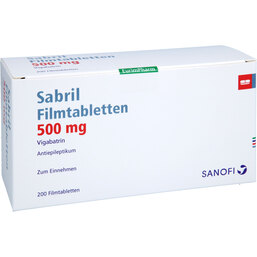 Abbildung: Sabril Filmtabletten 200 St, Filmtabletten PZN 07422804