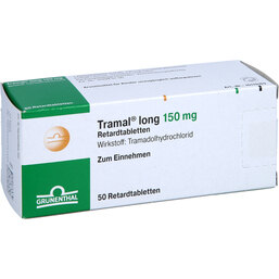 Abbildung: Tramal long 150 mg Retardtabletten 50 St, Retard-Tabletten PZN 07428824