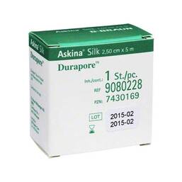 Abbildung: Askina Silk Seidenpflaster 2,5 cm x 5 m 1 St, Pflaster PZN 07430169