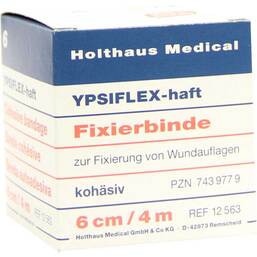 Abbildung: Ypsiflex Haft Fixierbinde 6cmx4m 1 St, Binden PZN 07439779