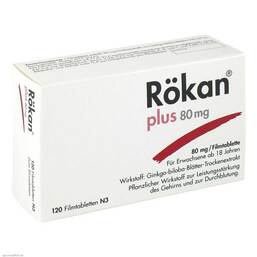 Abbildung: Rökan Plus 80 mg Filmtabletten Filmtabletten, 120 St PZN 07442468