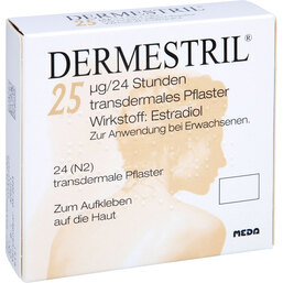 Abbildung: Dermestril 25 transdermale Pflaster 24 St, Pflaster transdermal PZN 07453638