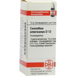 Abbildung: DHU Ceanothus americanus D 12 Gl 10 g, Globuli PZN 07455844