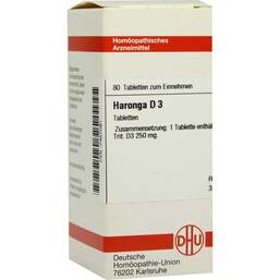 Abbildung: Haronga D 3 Tabletten Tabletten, 80 St PZN 07457091