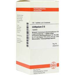 Abbildung: DHU Ichthyolum D 6 Tabletten Tabletten, 200 St PZN 07457323