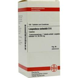 Abbildung: DHU Lespedeza sieboldii D 6 Tabletten Tabletten, 200 St PZN 07457866