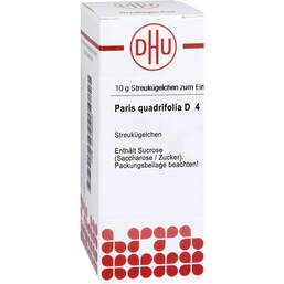 Abbildung: DHU Paris quadrifolia D 4 Globuli Globuli, 10 g PZN 07458920
