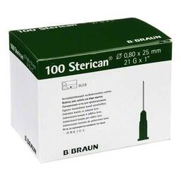 Abbildung: Sterican Kanülen 21Gx1 0,8x25 mm Kanüle, 100 St PZN 07463186