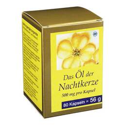 Abbildung: Nachtkerze Öl Kapseln 500 mg Kapseln, 80 St PZN 07463654