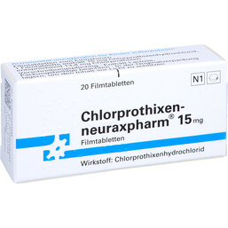 Abbildung: Chlorprothixen neuraxpharm 15 mg Filmtabletten 20 St, Filmtabletten PZN 07463938