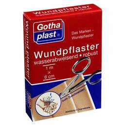 Abbildung: Gothaplast Wundpflaster robust 6 cm x 1 m wasserabweis. 1 St PZN 07464777