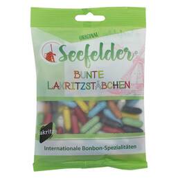 Abbildung: Seefelder Bunte Lakritzstäbchen KDA Bonbons, 100 g PZN 07473049