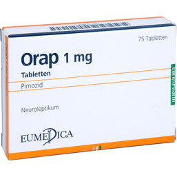Abbildung: Orap 1 mg Tabletten 75 St, Tabletten PZN 07488051