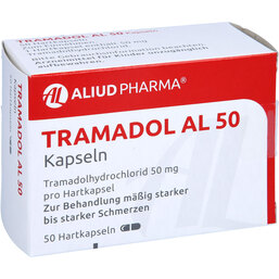 Abbildung: Tramadol AL 50 Kapseln 50 St, Hartkapseln PZN 07493129