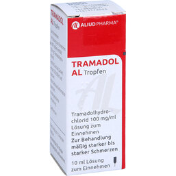 Abbildung: Tramadol AL Tropfen 10 ml, Lösung zum Einnehmen PZN 07493158