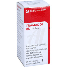Abbildung: Tramadol AL Tropfen 20 ml, Lösung zum Einnehmen PZN 07493164