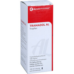Abbildung: Tramadol AL Tropfen 100 ml, Lösung zum Einnehmen PZN 07493187