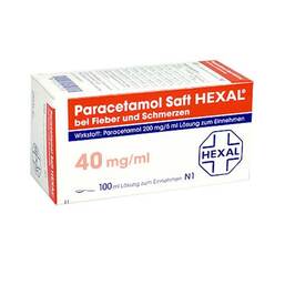 Abbildung: Paracetamol Saft Hexal Lösung zum Einnehmen, 100 ml PZN 07500438