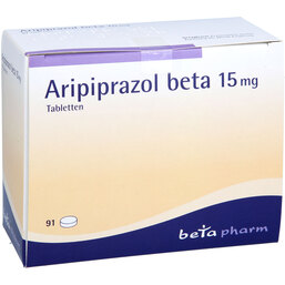 Abbildung: Aripiprazol beta 15 mg Tabletten 91 St, Tabletten PZN 07504494