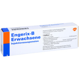 Abbildung: Engerix B Erwachsene Injektionssuspension in einer Fertigspritze ohne Kan 1 St, Injektionssuspension PZN 07504643