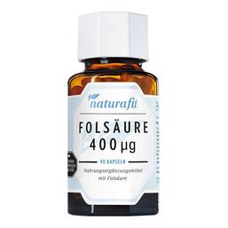 Abbildung: Naturafit Folsäure Kapseln 90 St, Kapseln PZN 07509310