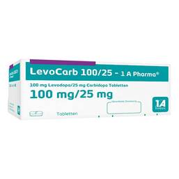 Abbildung: Levocarb 100 / 25 1A Pharma Tabletten 30 St, Tabletten PZN 07510129