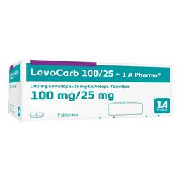 Abbildung: Levocarb 100 / 25 1A Pharma Tabletten 60 St, Tabletten PZN 07510193