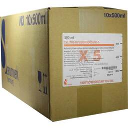 Abbildung: Xylitol Infusionslösung 5 Infusionslösung, 10X500 ml PZN 07511063