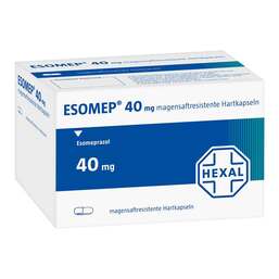 Abbildung: Esomep 40 mg magensaftresistent Hartkapseln 60 St, Magensaftresistente Hartkapseln PZN 07511488