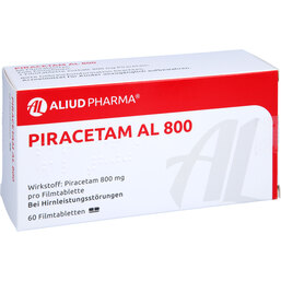 Abbildung: Piracetam AL 800 Filmtabletten 60 St, Filmtabletten PZN 07511927