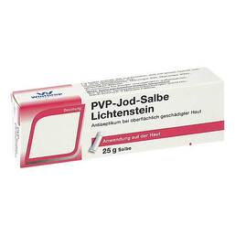 Abbildung: Pvp jodatum Salbe Lichtenstein 25 g, Salbe PZN 07512358