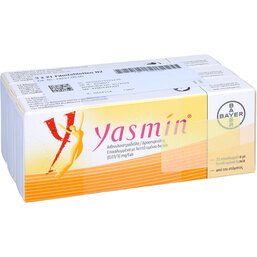 Abbildung: Yasmin Filmtabletten 3X21 St, Filmtabletten PZN 07515121