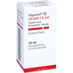 Abbildung: Vigantol Öl 20.000 I.E. / ml Tropfen zum Einnehmen 10 ml, Tropfen zum Einnehmen PZN 07516824