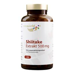 Abbildung: Shiitake Extrakt 500 mg Kapseln Kapseln, 100 St PZN 07518125