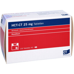 Abbildung: HCT-CT 25 mg Tabletten 100 St, Tabletten PZN 07519863