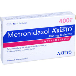 Abbildung: Metronidazol Aristo 400 mg Tabletten 14 St, Tabletten PZN 07521274