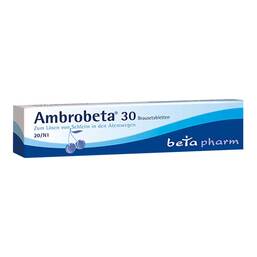 Abbildung: Ambrobeta 30 Brausetabletten Brausetabletten, 20 St PZN 07522782