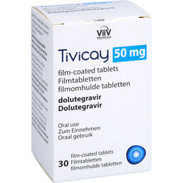 Abbildung: Tivicay 50 mg Filmtabletten 30 St, Filmtabletten PZN 07522983