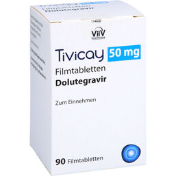Abbildung: Tivicay 50 mg Filmtabletten 90 St, Filmtabletten PZN 07523008