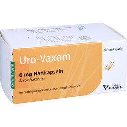 Abbildung: Uro Vaxom 6 mg Hartkapseln 90 St, Hartkapseln PZN 07532510