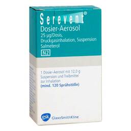 Abbildung: Serevent Dosier Aerosol 120 Hub 1 St, Dosieraerosol PZN 07533030