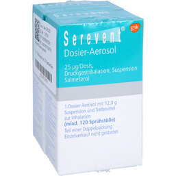 Abbildung: Serevent Dosier Aerosol 120 Hub 2 St, Dosieraerosol PZN 07533076