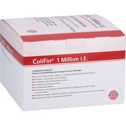 Abbildung: Colifin 1 Mio I.E. Pulver zur Herstellung e.Lösung für Vernebler 56 St, Pulver PZN 07537772
