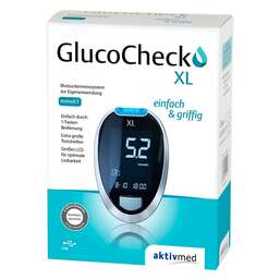 Abbildung: Gluco Check XL Blutzuckermess Set mmol / l 1 St PZN 07544312