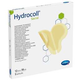 Abbildung: Hydrocoll sacral Wundverband 12x18 cm Kompressen, 5 St PZN 07547664