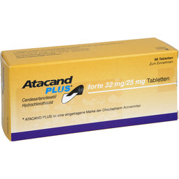 Abbildung: Atacand plus forte 32 / 25 mg Tabletten 98 St, Tabletten PZN 07548072