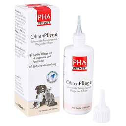 Abbildung: PHA Ohrenpflege für Hunde Tropfen Tropfen, 100 ml PZN 07548965