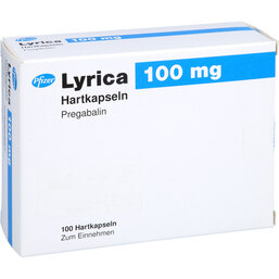 Abbildung: Lyrica 100 mg Hartkapseln 100 St, Hartkapseln PZN 07550169